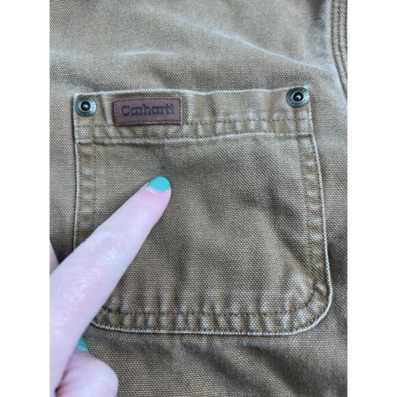 Carhartt Youth Kids Snap Button Jacket Brown Size Small - Picture 9 of 12